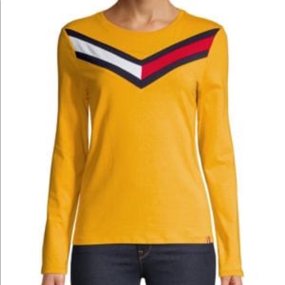 tommy jeans yellow top